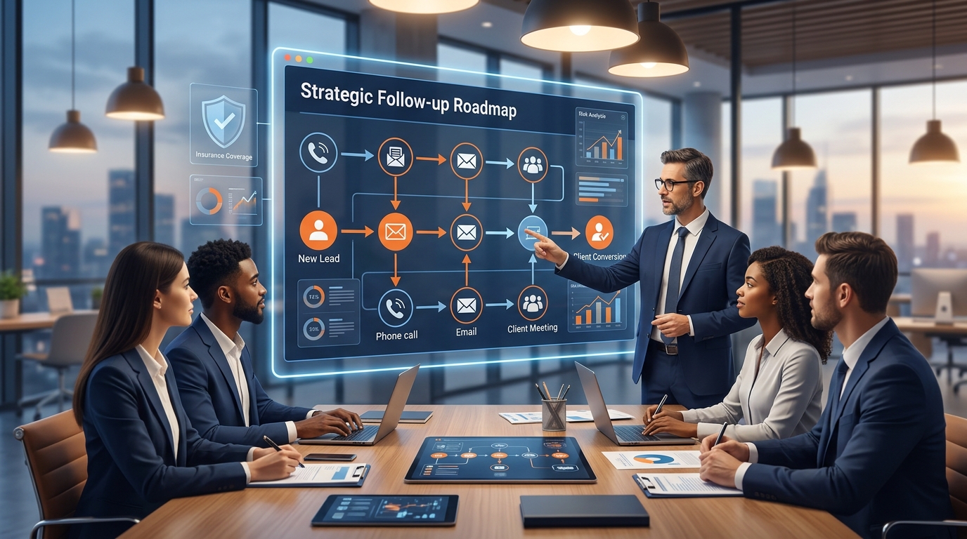 Cadência de follow up para leads de seguros: roteiro