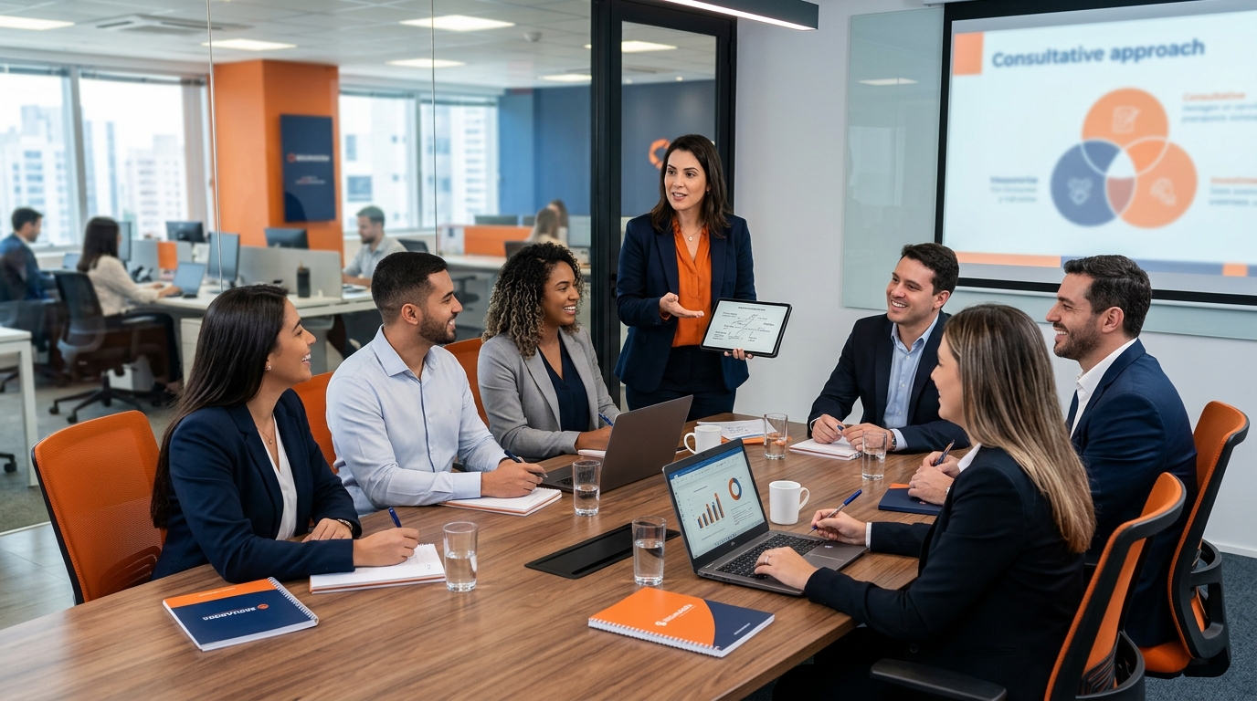 Treinar equipe para atendimento consultivo na corretora